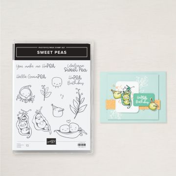 SWEET PEAS PHOTOPOLYMER STAMP SET (ENGLISH)