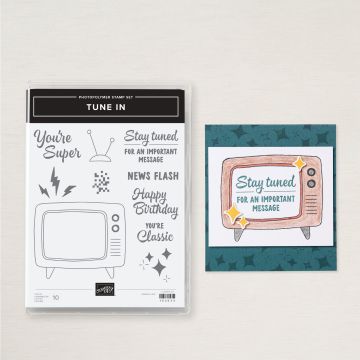 TUNE IN PHOTOPOLYMER STAMP SET (ENGLISH)