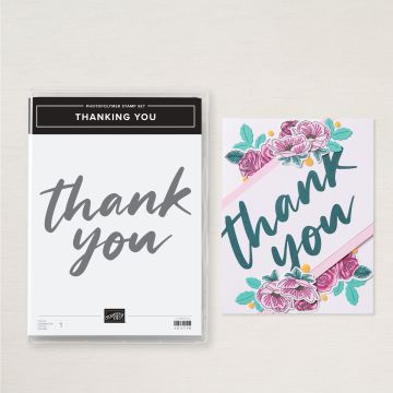 THANKING YOU PHOTOPOLYMER STAMP SET (ENGLISH)