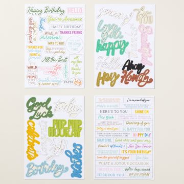 SAYING SOMETHING MIX & MATCH EPHEMERA PACK (ENGLISH)