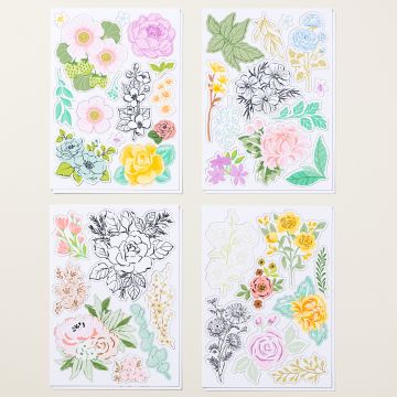 FULLY FLOWERING MIX & MATCH EPHEMERA PACK