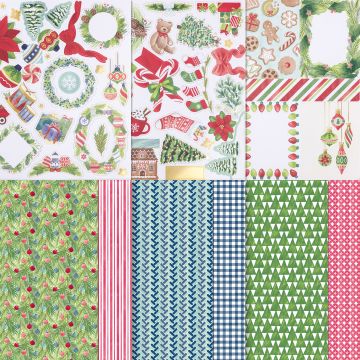 A LITTLE BIT FESTIVE 12" X 12" (30.5 X 30.5 CM) MIX & MATCH SPECIALTY DESIGNER SERIES PAPER