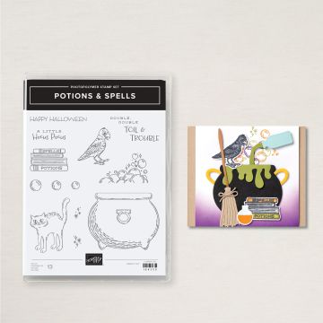 POTIONS & SPELLS PHOTOPOLYMER STAMP SET (ENGLISH)