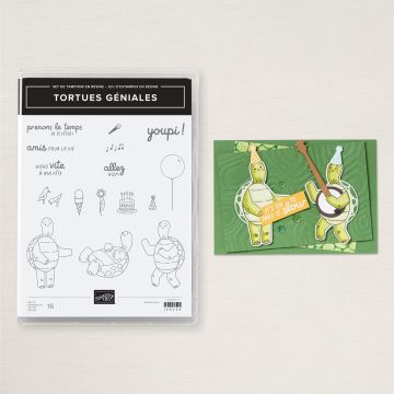 TORTUES GÉNIALES PHOTOPOLYMER STAMP SET (FRENCH)