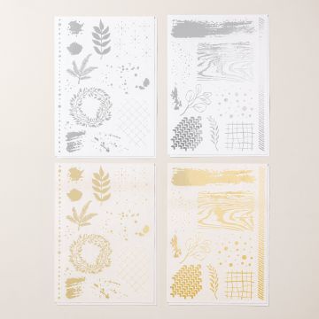 METALLIC TEXTURES RUB-ONS
