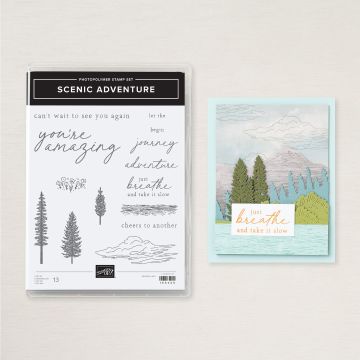 SCENIC ADVENTURE PHOTOPOLYMER STAMP SET (ENGLISH)