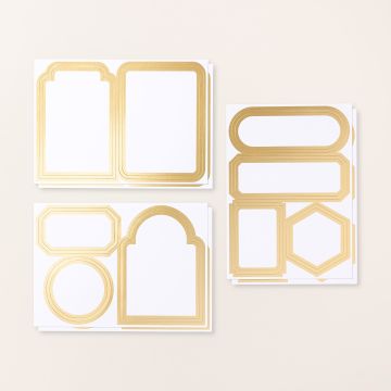 FOILED FRAMES & LABELS EPHEMERA PACK