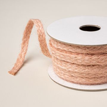5/16" (8 MM) GEFLOCHTENES DEKOBAND IN BLÜTENROSA