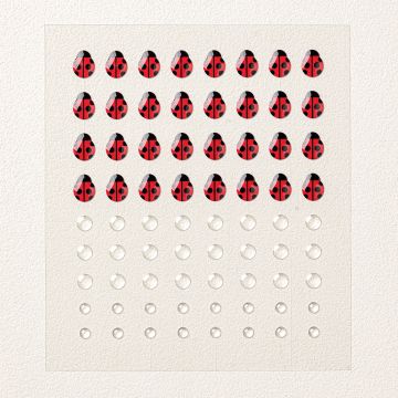 FORMES EN ÉPOXY JARDIN DE COCCINELLES