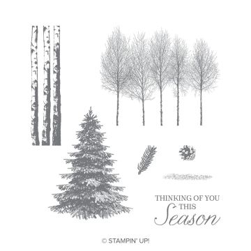 WINTER WOODS CLING STAMP SET (ENGLISH)