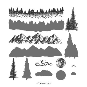 STEMPELSET KLARSICHT MOUNTAIN AIR (ENGLISCH)
