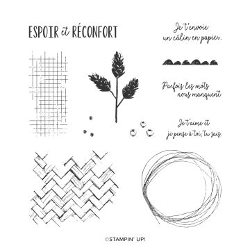 SET DE TAMPONS AMOVIBLES ESPOIR ET RÉCONFORT (FRANÇAIS)