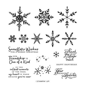 #153444 SNOWFLAKE WISHES PHOTOPOLYMER STAMP SET (ENGLISH)