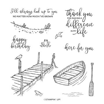BY THE DOCK CLING STAMP SET (ENGLISH)