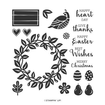 ARRANGE A WREATH PHOTOPOLYMER STAMP SET (ENGLISH)