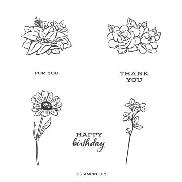 FOUR SEASON FLORAL PHOTOPOLYMER STAMP SET (EN)