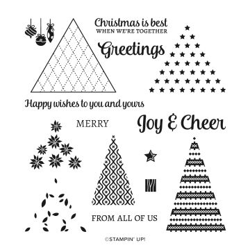 TREE ANGLE PHOTOPOLYMER STAMP SET