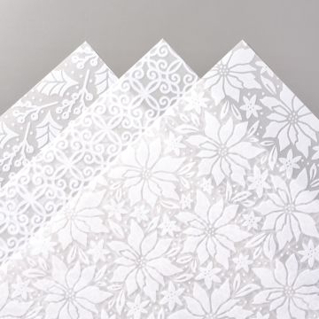 PLUSH POINSETTIA SPECIALTY PAPER