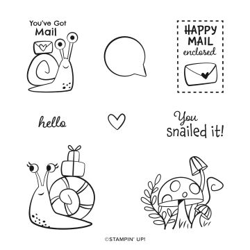 SNAILED IT CLING STAMP SET