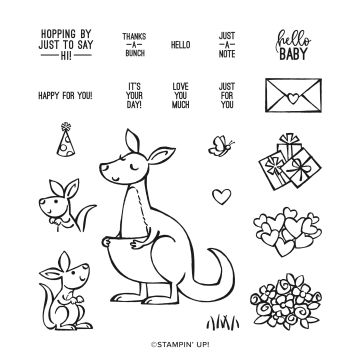 KANGAROO & COMPANY PHOTOPOLYMER STAMP SET