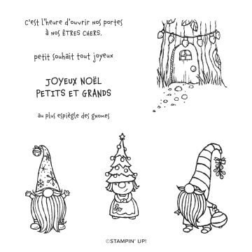 SET DE TAMPONS AMOVIBLES NOËL CHEZ LES GNOMES (FRANÇAIS)