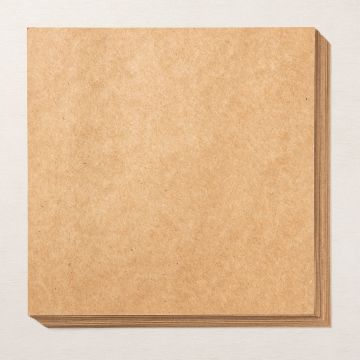 KRAFT 6" X 6" (15.2 X 15.2 CM) PAPER PACK