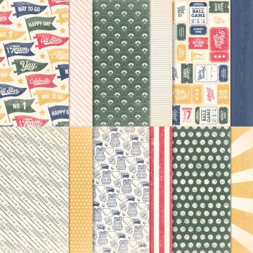 PAPIER DE LA SÉRIE DESIGN 12" X 12" (30,5 X 30,5 CM) FANS DES SPORTS