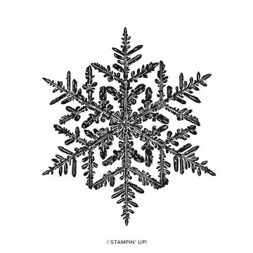 snow crystal background rubber stamp