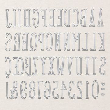 ALPHABET À LA MODE DIES