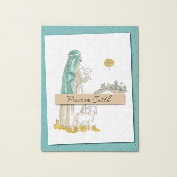 SHEPHERD'S CARE CLING STAMP SET (ENGLISH)