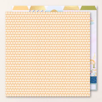 SPECIAAL DESIGNPAPIER WILDFLOWER BIRTHDAY 12" X 12" (30,5 X 30,5 CM)