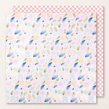 SPECIAAL DESIGNPAPIER WILDFLOWER BIRTHDAY 12" X 12" (30,5 X 30,5 CM)