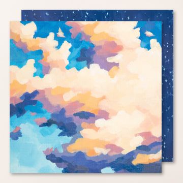 DESIGNERPAPIER 6" X 6" (15,2 X 15,2 CM) HIMMELSKUNST