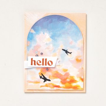 DESIGNERPAPIER 6" X 6" (15,2 X 15,2 CM) HIMMELSKUNST