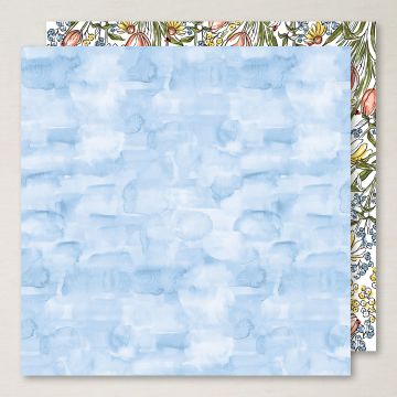 MIXED MEDIA FLORALS 12" X 12" (30.5 X 30.5 CM) DESIGNER SERIES PAPER