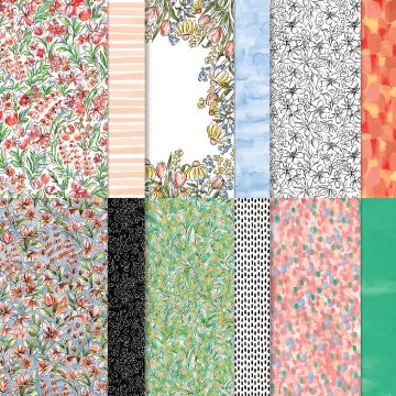 MIXED MEDIA FLORALS SUITE COLLECTION (ENGLISH)