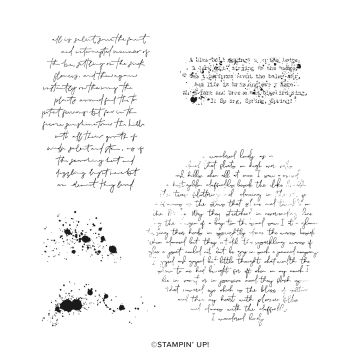 ELEMENTS OF TEXT CLING STAMP SET