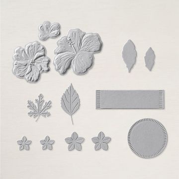 HAPPY HIBISCUS HYBRID EMBOSSING FOLDER