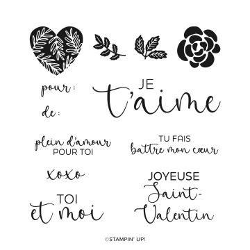 L’ÉLÉGANCE À CŒUR PHOTOPOLYMER STAMP SET (FRENCH)