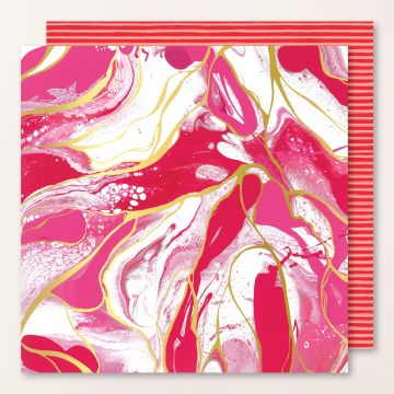 PAPIER DE LA SÉRIE DESIGN SPÉCIALITÉ 12" X 12" (30,5 X 30,5 CM) ÉLÉGANCE MARBRÉE