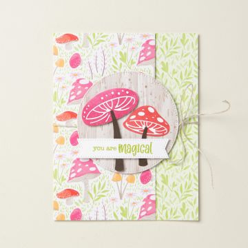 TOADSTOOL GARDENS 6" X 6" (15.2 X 15.2 CM) DESIGNER SERIES PAPER