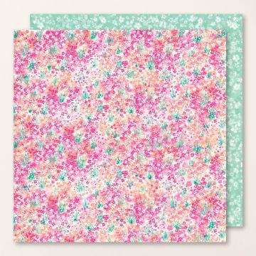 BLOOM IMPRESSIONS-DESIGNPAPIER 12" X 12" (30,5 X 30,5 CM)