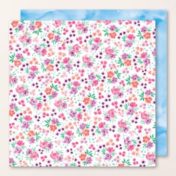 BLOOM IMPRESSIONS-DESIGNPAPIER 12" X 12" (30,5 X 30,5 CM)
