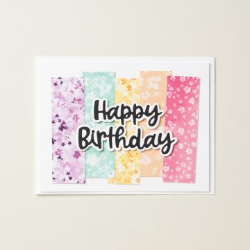 BLOOM IMPRESSIONS-DESIGNPAPIER 12" X 12" (30,5 X 30,5 CM)