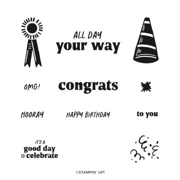 DAY TO CELEBRATE PHOTOPOLYMER STAMP SET (ENGLISH)
