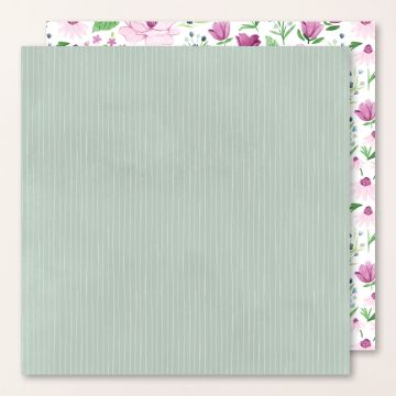 DESIGNERPAPIER 12" X 12" (30,5 X 30,5 CM) FRÖHLICH FLORAL