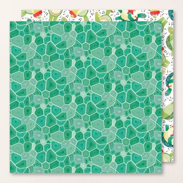 TURTLE-Y CUTE-DESIGNPAPIER 12" X 12" (30,5 X 30,5 CM)
