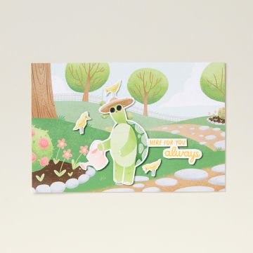 TURTLE-Y CUTE-DESIGNPAPIER 12" X 12" (30,5 X 30,5 CM)
