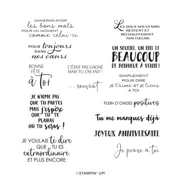 LES MOTS JUSTES CLING STAMP SET (FRENCH)