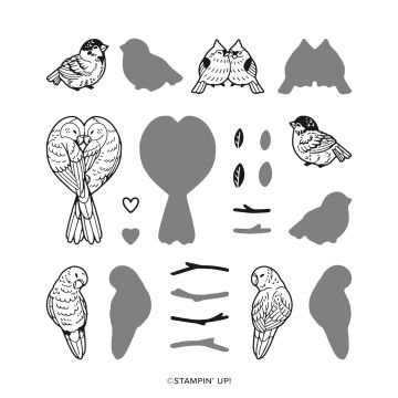 FEATHERED FUN PHOTOPOLYMER STAMP SET